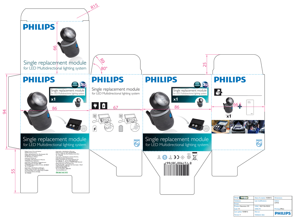 Philips Multidirectional lighting system - spare module - packaging